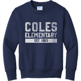 Coles Elementary Youth Distressed Crewneck Sweatshirt