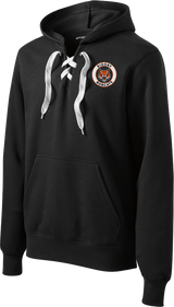 Biggby Bobcats Lace Up Pullover Hooded Sweatshirt
